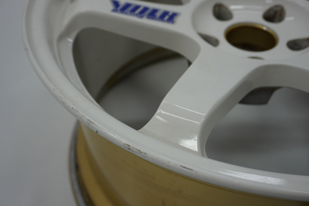 【USED】 RAYS VR TE37 White 19x9.5J+22 / 19x10.5J+22 - 4pcs Set