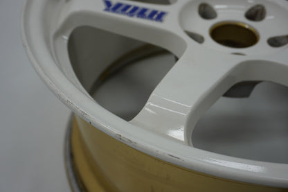 【USED】 RAYS VR TE37 White 19x9.5J+22 / 19x10.5J+22 - 4pcs Set