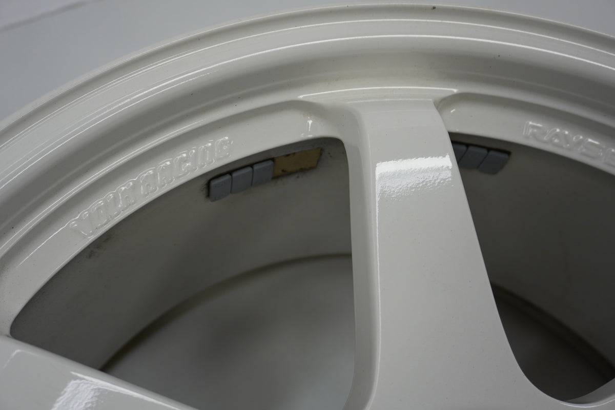 【USED】 RAYS VR TE37 White 19x9.5J+22 / 19x10.5J+22 - 4pcs Set