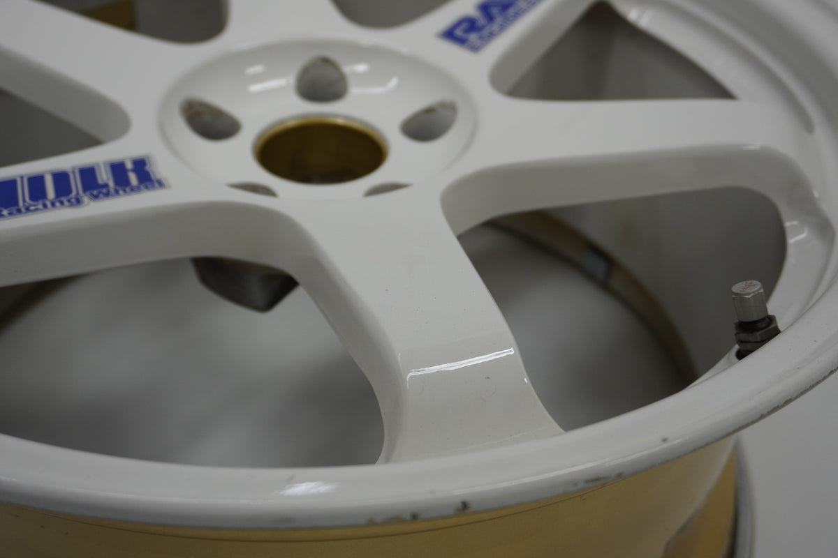 【USED】 RAYS VR TE37 White 19x9.5J+22 / 19x10.5J+22 - 4pcs Set