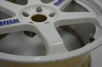 【USED】 RAYS VR TE37 White 19x9.5J+22 / 19x10.5J+22 - 4pcs Set