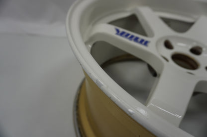 【USED】 RAYS VR TE37 White 19x9.5J+22 / 19x10.5J+22 - 4pcs Set