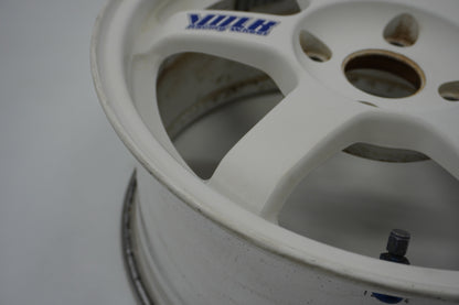 【USED】 RAYS VAOLK RACING TE37 White 16 x 7.5JJ +46 4pcs Set