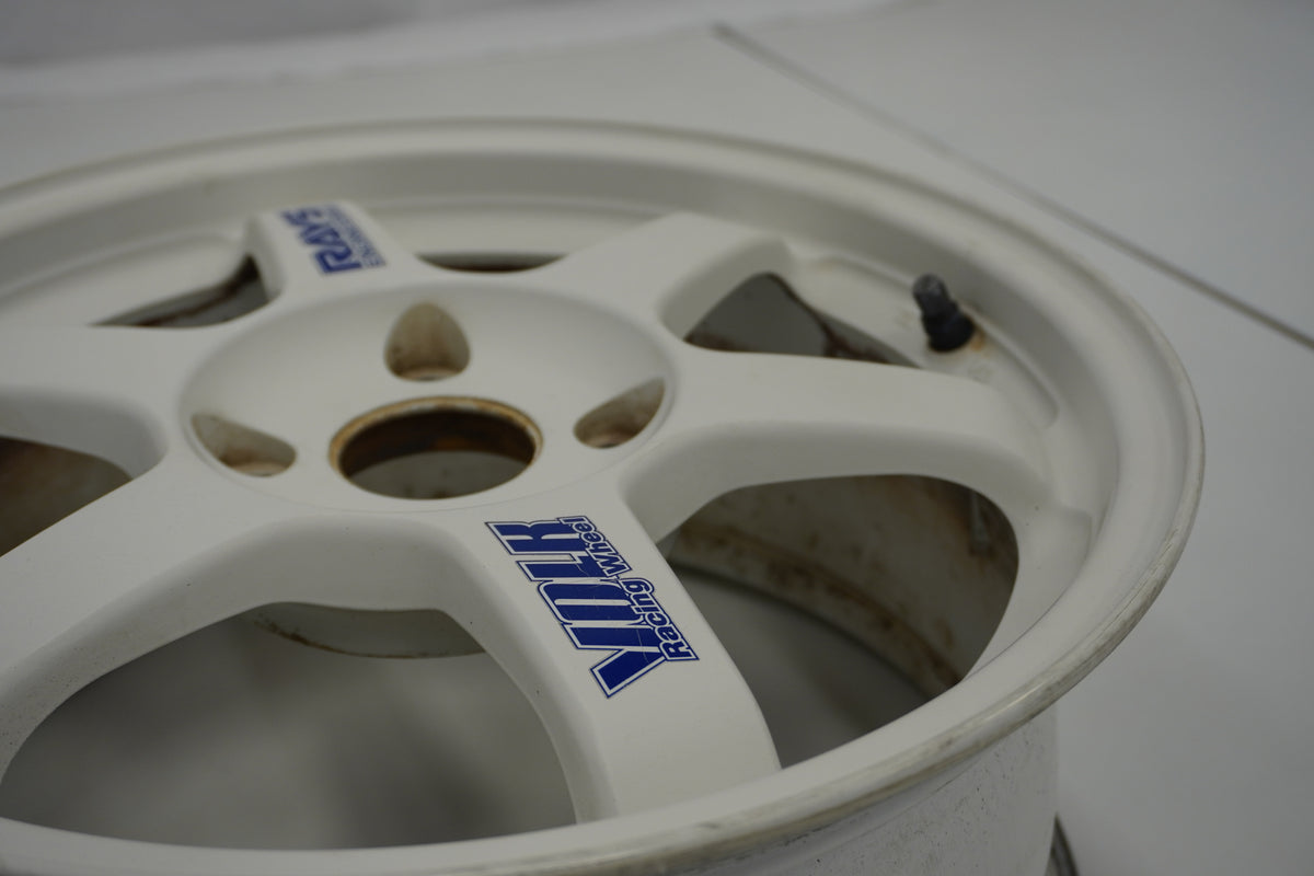 【USED】 RAYS VAOLK RACING TE37 White 16 x 7.5JJ +46 4pcs Set