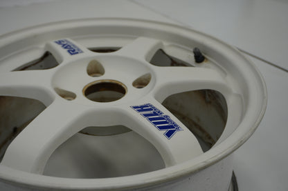 【USED】 RAYS VAOLK RACING TE37 White 16 x 7.5JJ +46 4pcs Set