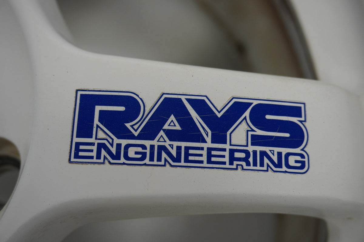 【USED】 RAYS VAOLK RACING TE37 White 16 x 7.5JJ +46 4pcs Set
