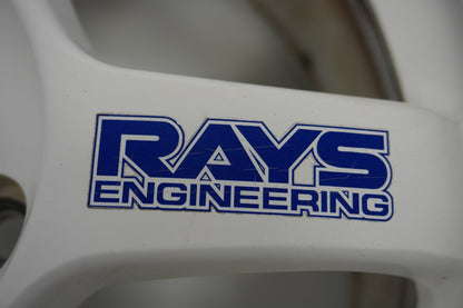【USED】 RAYS VAOLK RACING TE37 White 16 x 7.5JJ +46 4pcs Set
