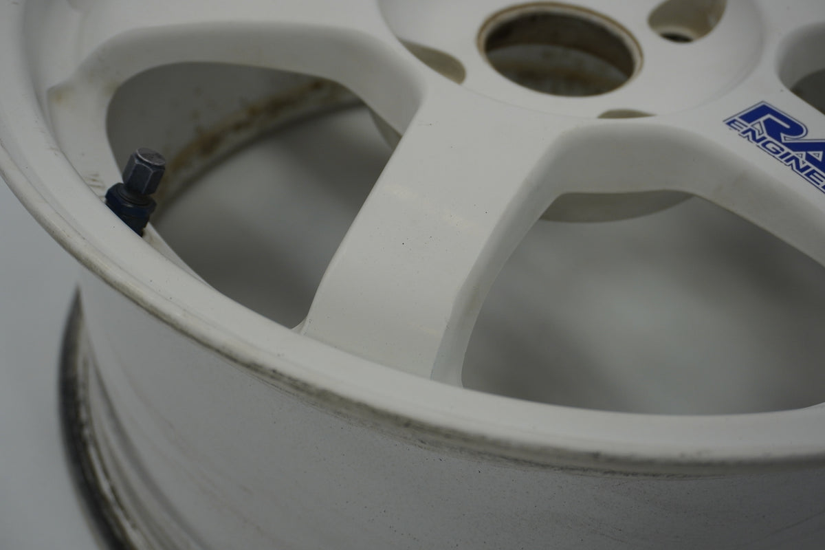 【USED】 RAYS VAOLK RACING TE37 White 16 x 7.5JJ +46 4pcs Set