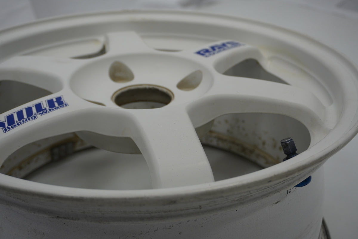 【USED】 RAYS VAOLK RACING TE37 White 16 x 7.5JJ +46 4pcs Set