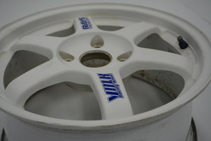 【USED】 RAYS VAOLK RACING TE37 White 16 x 7.5JJ +46 4pcs Set