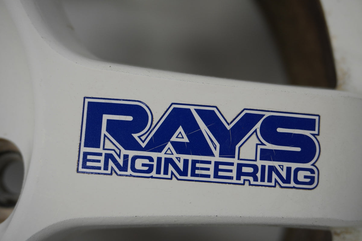 【USED】 RAYS VAOLK RACING TE37 White 16 x 7.5JJ +46 4pcs Set