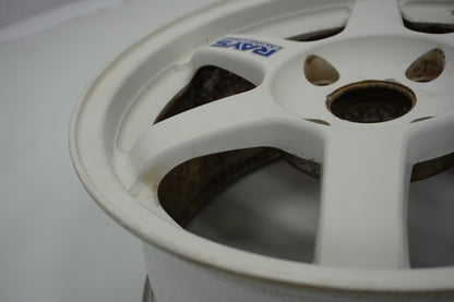 【USED】 RAYS VAOLK RACING TE37 White 16 x 7.5JJ +46 4pcs Set