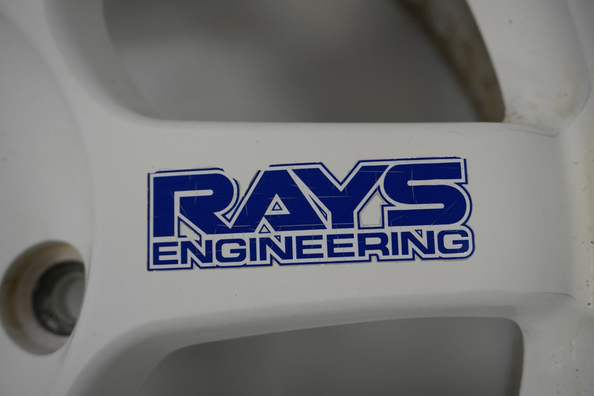 【USED】 RAYS VAOLK RACING TE37 White 16 x 7.5JJ +46 4pcs Set
