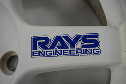 【USED】 RAYS VAOLK RACING TE37 White 16 x 7.5JJ +46 4pcs Set