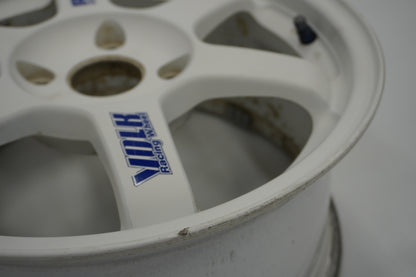 【USED】 RAYS VAOLK RACING TE37 White 16 x 7.5JJ +46 4pcs Set
