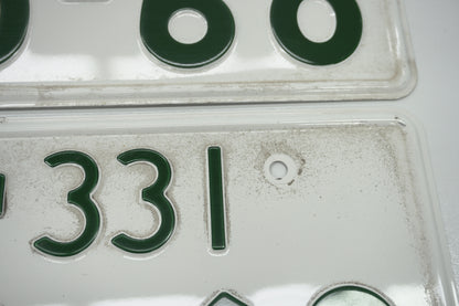 【USED】 Japanese License Plate Front & Rear Set
