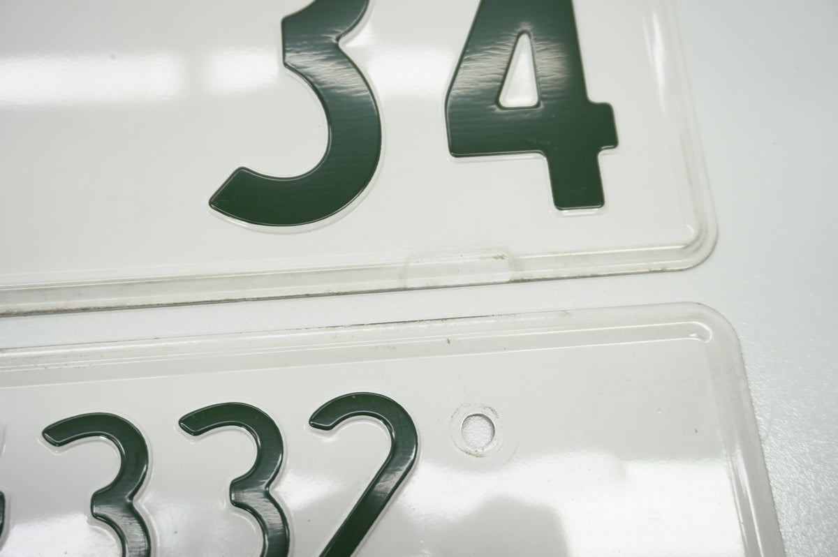 【USED】 Japanese License Plate Front & Rear Set - GTR R34