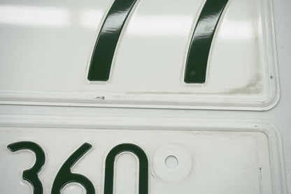 【USED】 Japanese License Plate Front & Rear Set