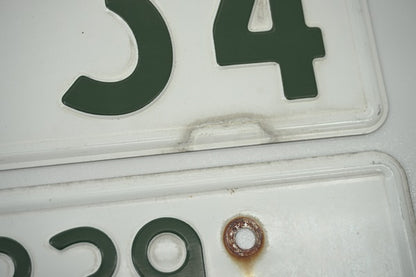 【USED】 Japanese License Plate Front & Rear Set