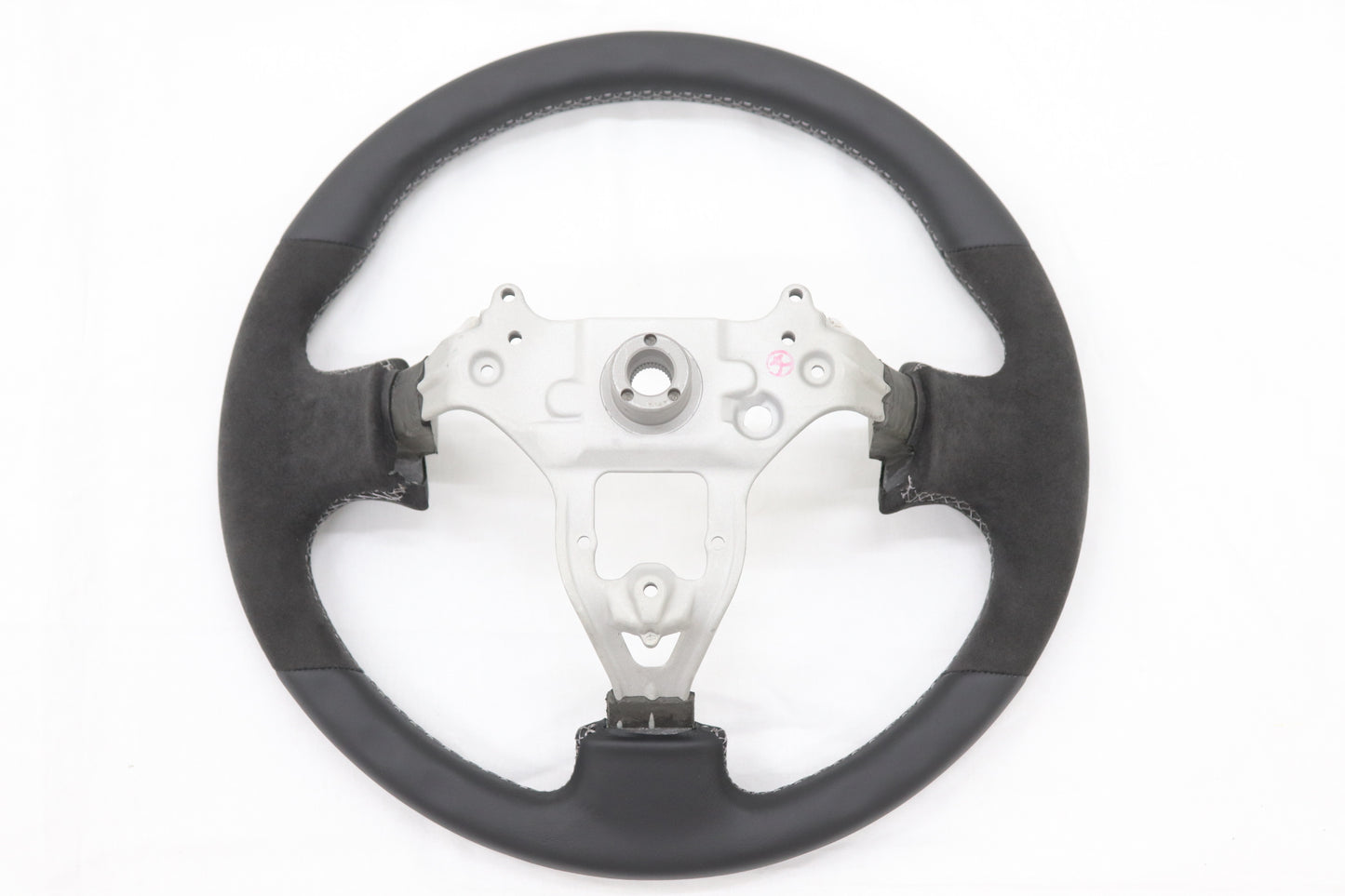 Mine's Leather Steering Wheel Type II Gray Stitch - BNR34