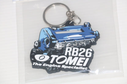 TOMEI POWERED Silicone Rubber Keychain RB26 Engine