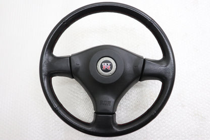 【USED】 NISSAN Steering Wheel with Red Stitch - BNR34