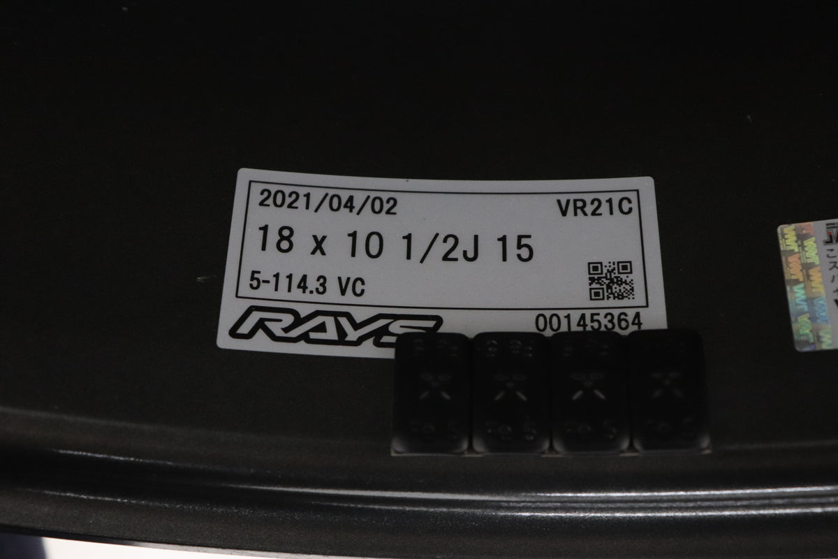【USED】 RAYS VOLK RACING 21C 18×10.5J 15 5H/PCD114.3