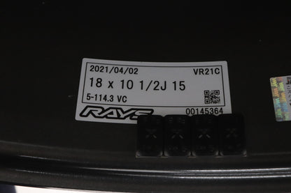【USED】 RAYS VOLK RACING 21C 18×10.5J 15 5H/PCD114.3