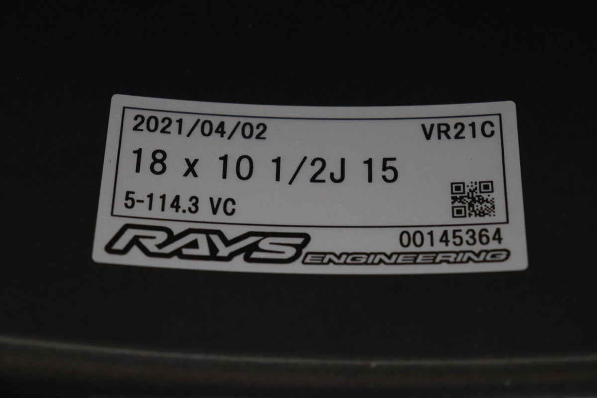 【USED】 RAYS VOLK RACING 21C 18×10.5J 15 5H/PCD114.3