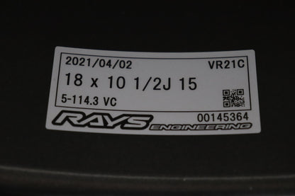 【USED】 RAYS VOLK RACING 21C 18×10.5J 15 5H/PCD114.3