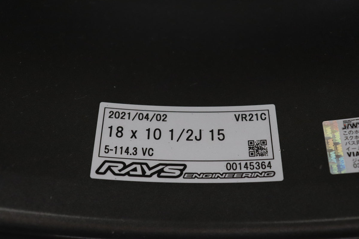 【USED】 RAYS VOLK RACING 21C 18×10.5J 15 5H/PCD114.3