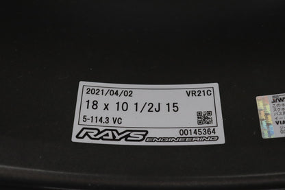 【USED】 RAYS VOLK RACING 21C 18×10.5J 15 5H/PCD114.3