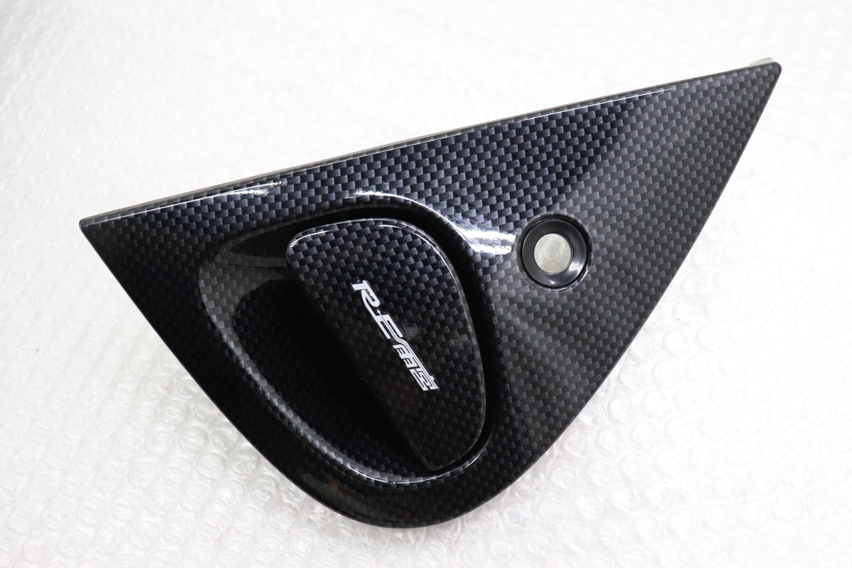 【USED】UN-USED RE Amemiya Carbon Look Door Outer Handle Black - FD3S