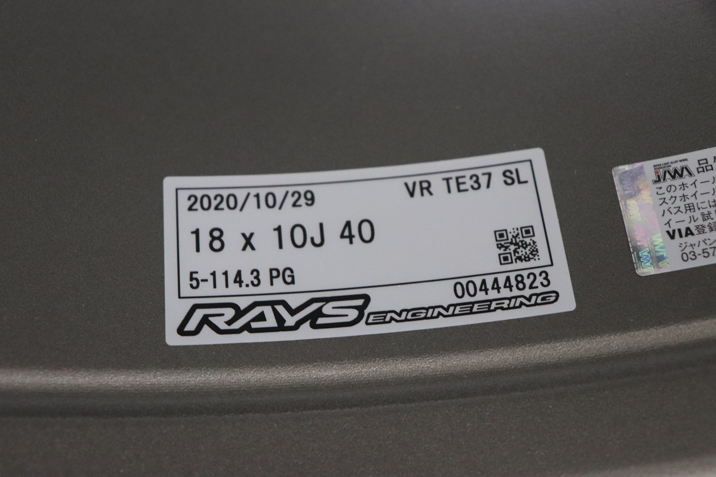 UN-USED RAYS Volk Racing TE37SL 18x10J+45 5H/PCD114.3 2pcs Set