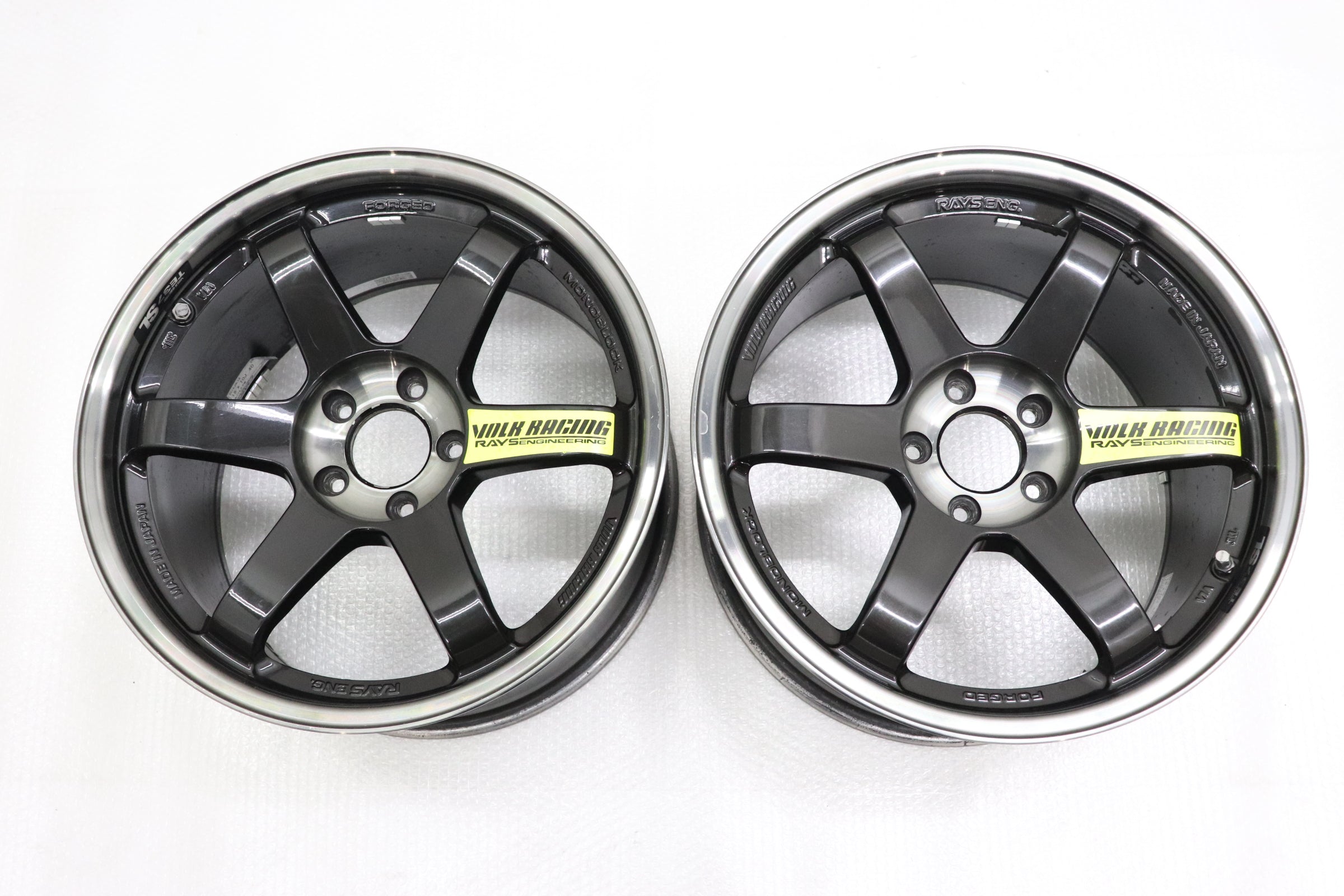 USED RAYS Volk Racing TE37SL 18x10J+45 5H/PCD114.3 2pcs Set – TKGT CARS