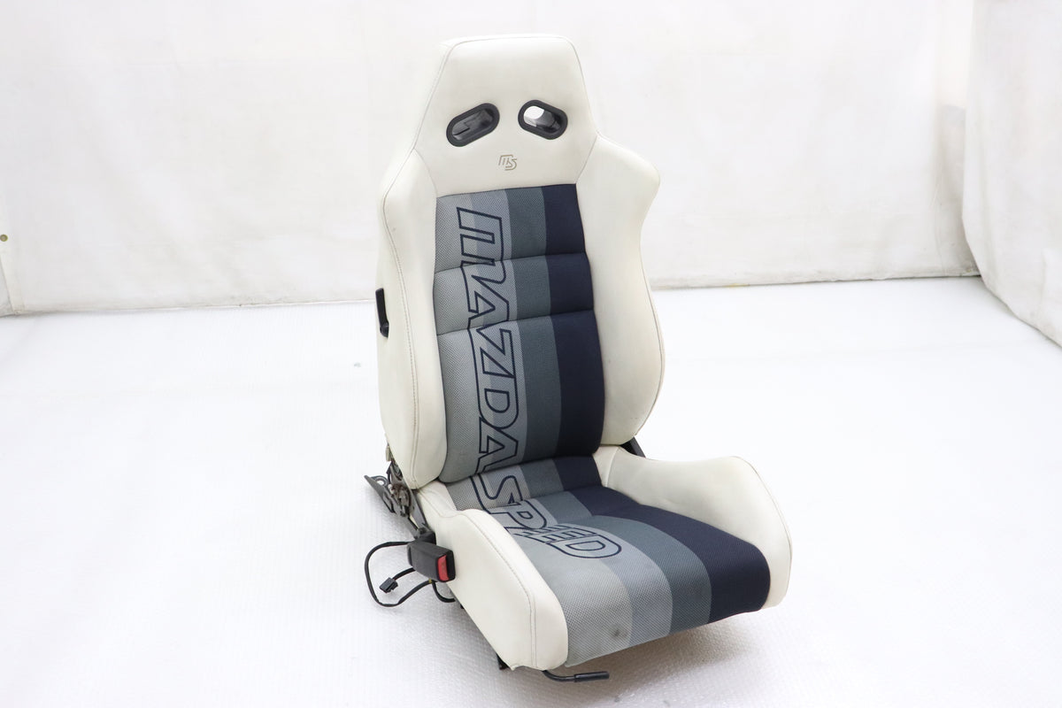 【USED】 Mazda Speed Sport Seat White Leather LHS - FD3S