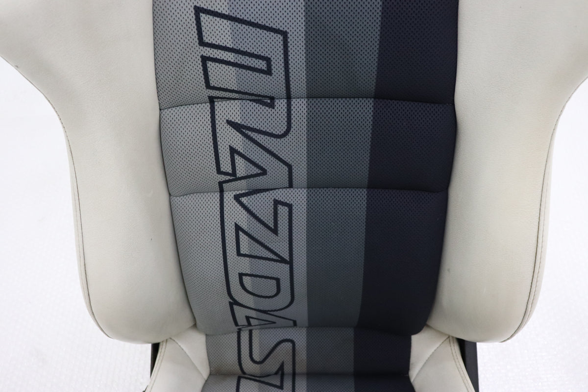 【USED】 Mazda Speed Sport Seat White Leather LHS - FD3S
