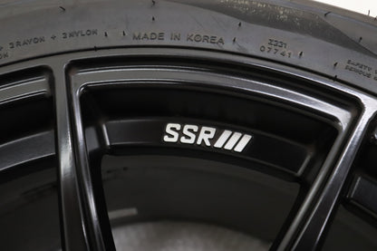 USED SPEED STAR SSR GTX01 18x10.5J+15 5H/PCD114.3 with New Tires 4pcs Set