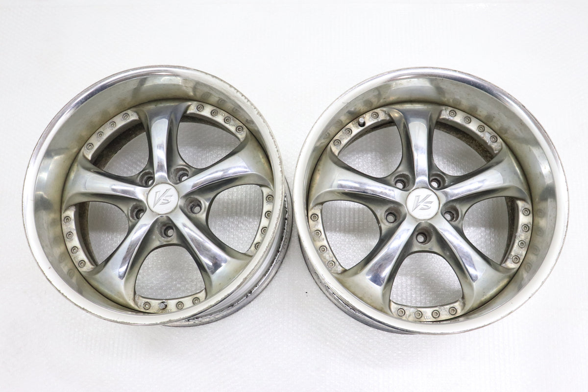 【USED】 Work VS KF 17×9JJ -3 5H/PCD114.3 Hub Diameter 73 - 2 Wheels Set