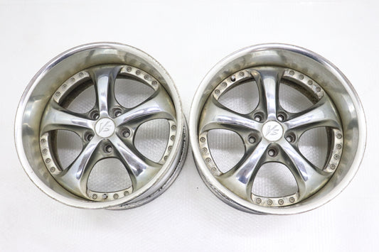 【USED】 Work VS KF 17×9JJ -3 5H/PCD114.3 Hub Diameter 73 - 2 Wheels Set