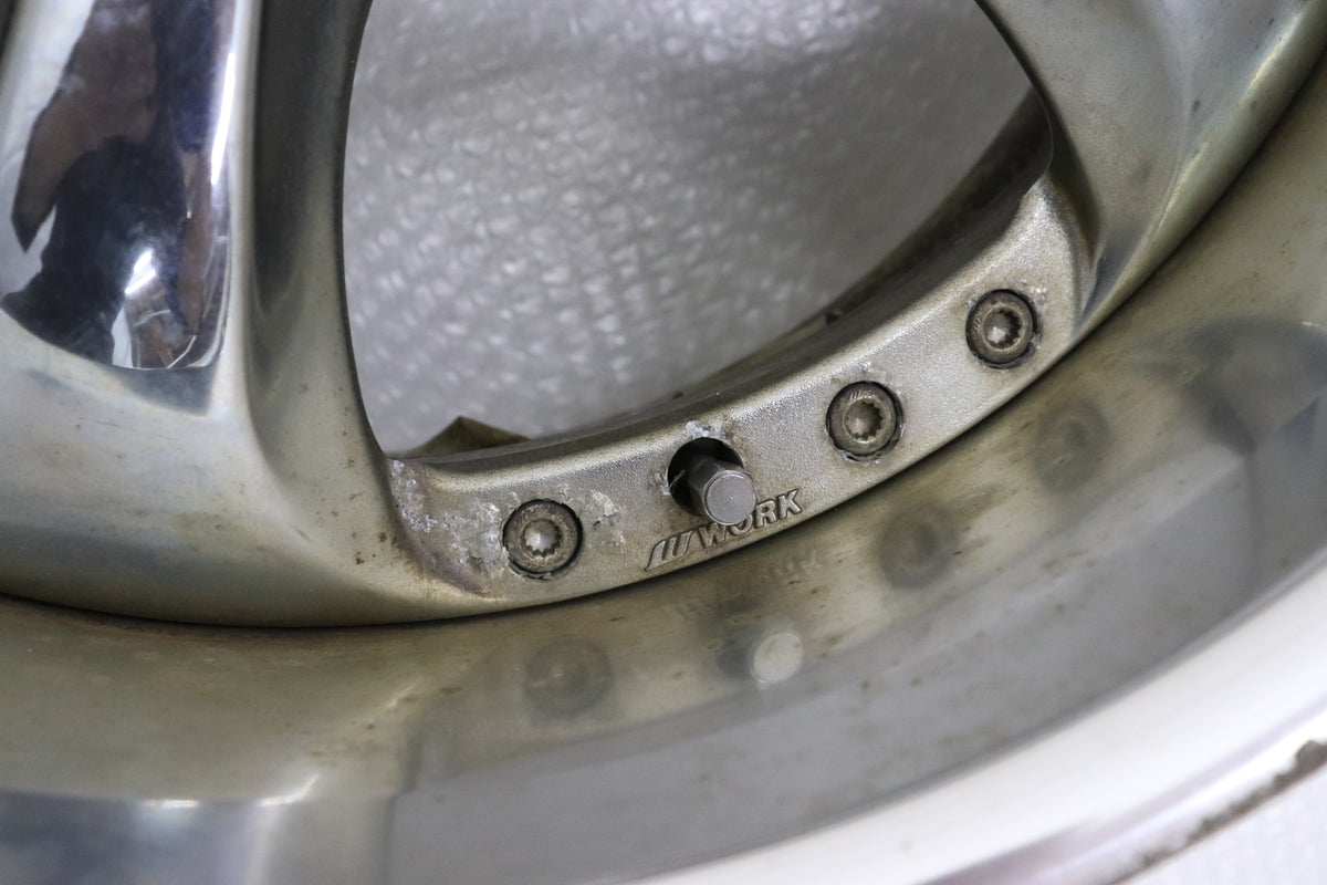 【USED】 Work VS KF 17×9JJ -3 5H/PCD114.3 Hub Diameter 73 - 2 Wheels Set
