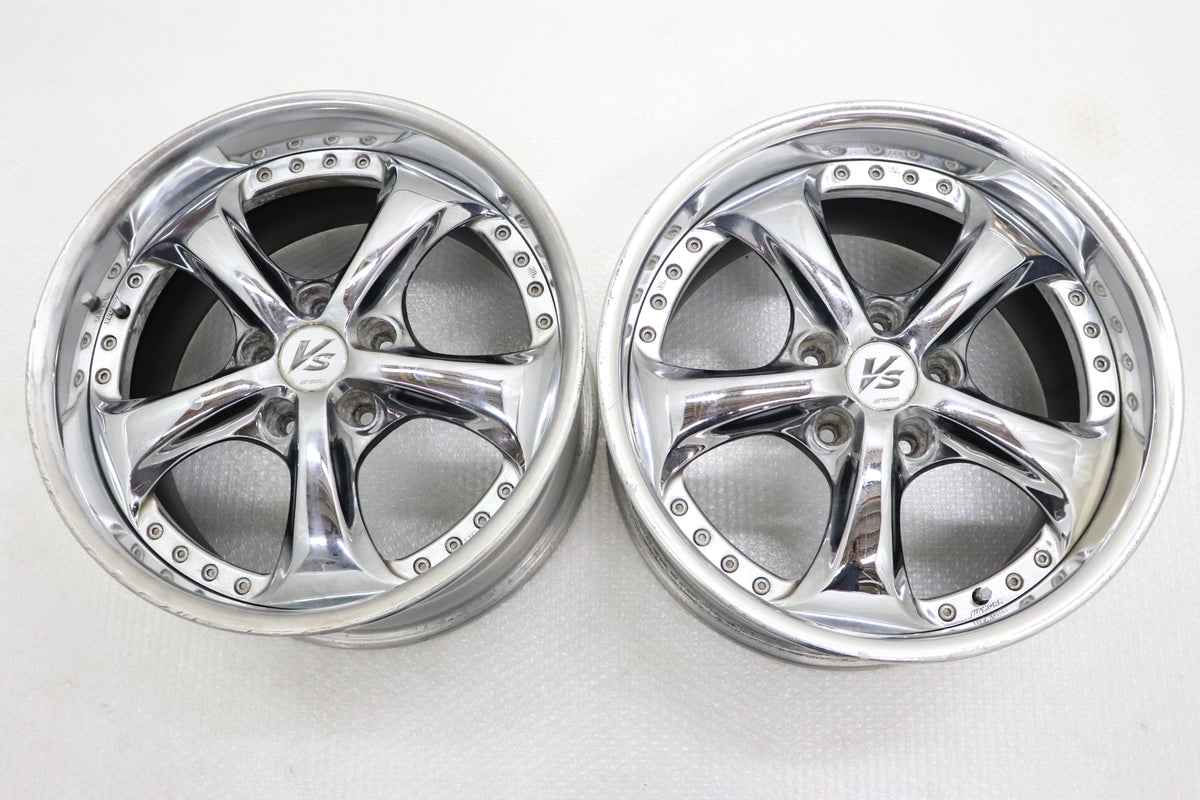 【USED】Work VS KF 17×9JJ +35 5H/PCD114.3 Hub Diameter 73 -2 Piece Set