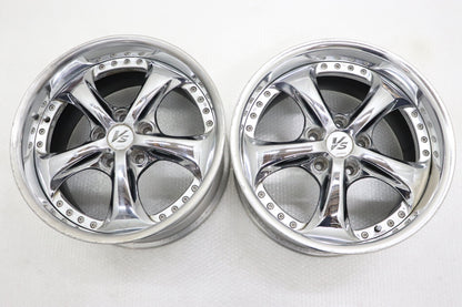 【USED】Work VS KF 17×9JJ +35 5H/PCD114.3 Hub Diameter 73 -2 Piece Set