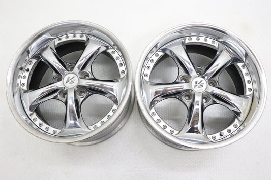 【USED】Work VS KF 17×9JJ +35 5H/PCD114.3 Hub Diameter 73 -2 Piece Set