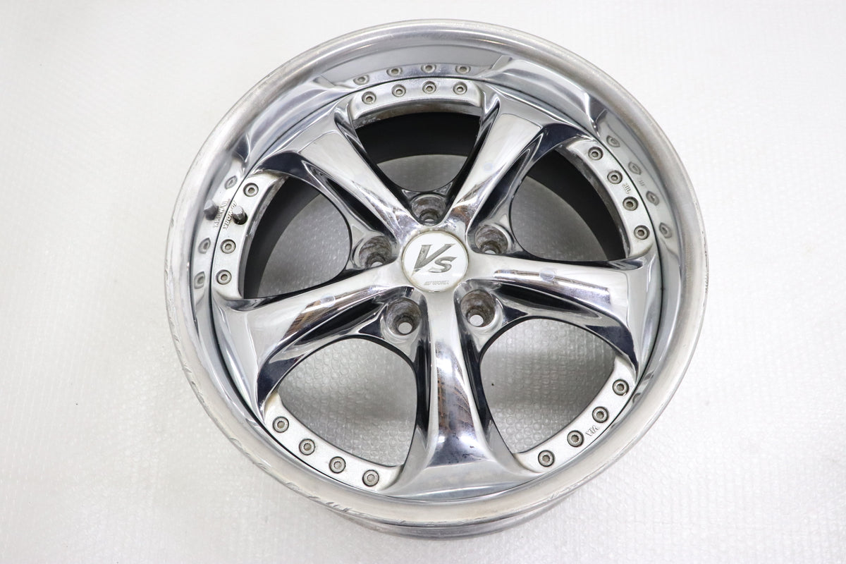 【USED】Work VS KF 17×9JJ +35 5H/PCD114.3 Hub Diameter 73 -2 Piece Set