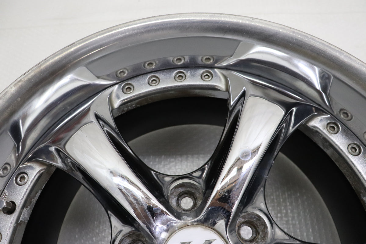 【USED】Work VS KF 17×9JJ +35 5H/PCD114.3 Hub Diameter 73 -2 Piece Set