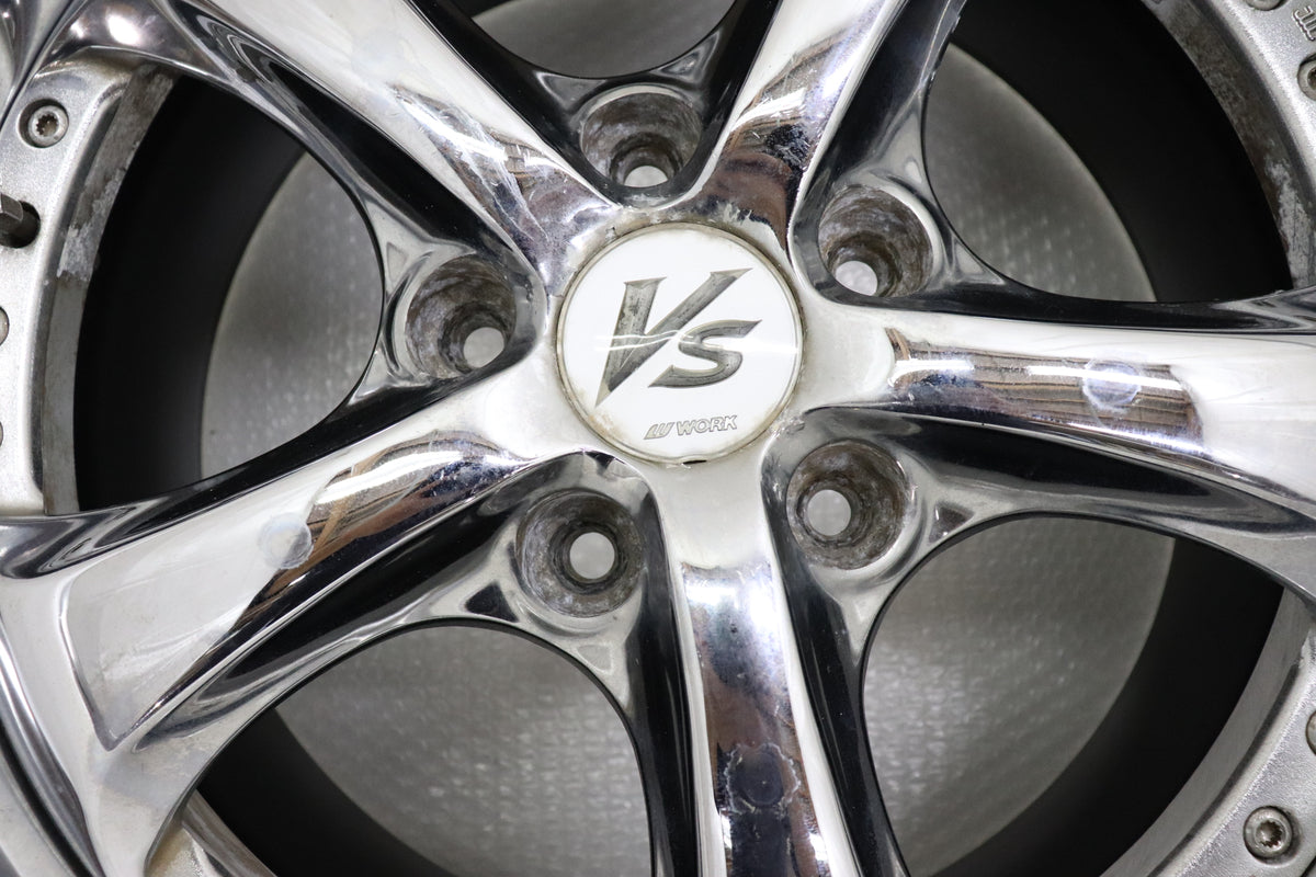 【USED】Work VS KF 17×9JJ +35 5H/PCD114.3 Hub Diameter 73 -2 Piece Set