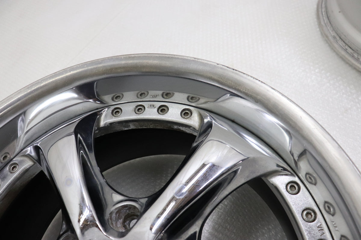 【USED】Work VS KF 17×9JJ +35 5H/PCD114.3 Hub Diameter 73 -2 Piece Set