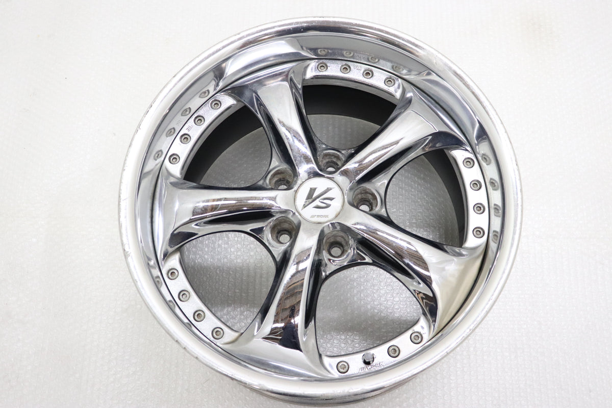 【USED】Work VS KF 17×9JJ +35 5H/PCD114.3 Hub Diameter 73 -2 Piece Set
