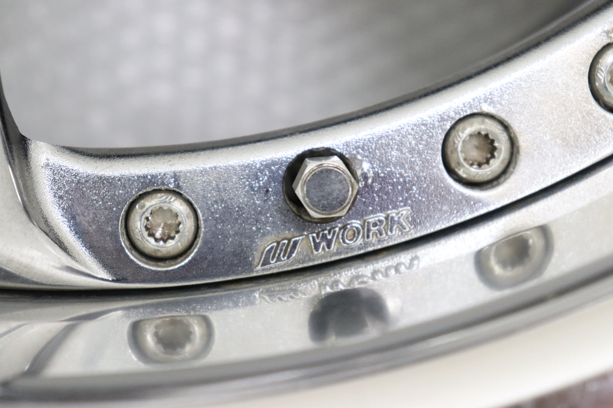 【USED】Work VS KF 17×9JJ +35 5H/PCD114.3 Hub Diameter 73 -2 Piece Set